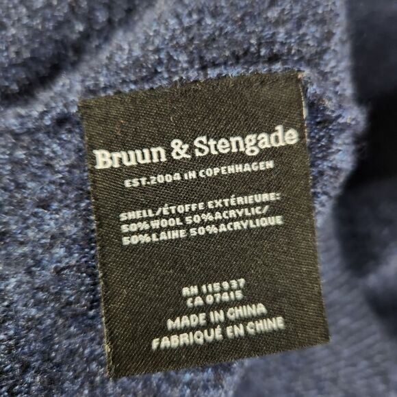 Bruun & Stengade Mens Long Sleeve Crewneck Wool/Acrylic Blend Sweater Size L - Picture 7 of 7
